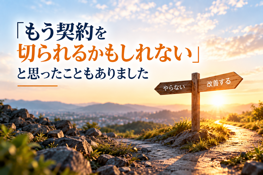 お客様と本気で向き合い、やらないか改善するかを考える伴走型支援を表現したイメージ